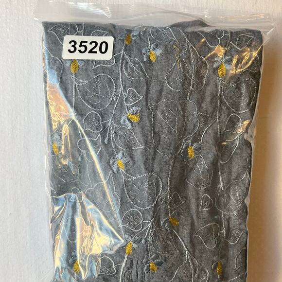 Sapphire Women Long Sleeve Denim Embroidered Knee Length Slit Dress size S, Blue - Picture 11 of 11